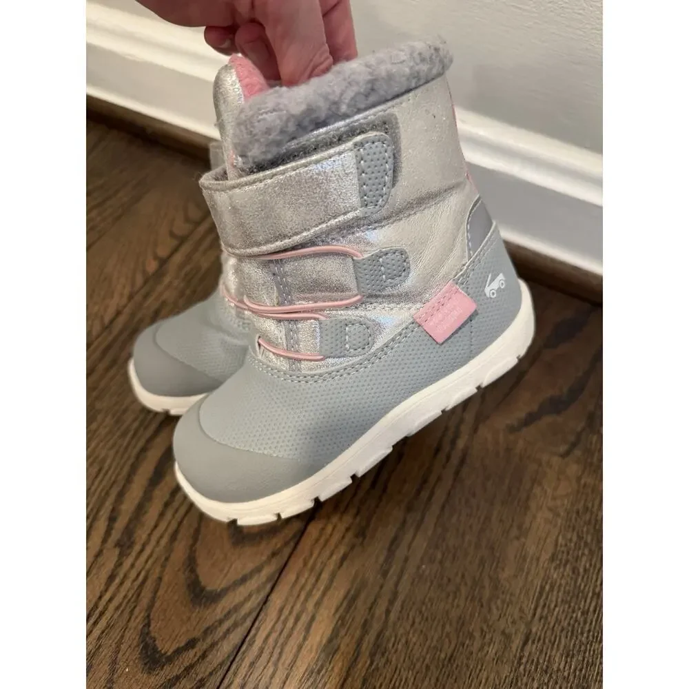 See Kai Run Girls' Gilman Waterproof Insulated Shimmer Boots Girls Sz 8c